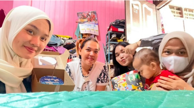 Kunjunagn ke 7 dengan Ibu Nurfatimah dan Adik Rafasya