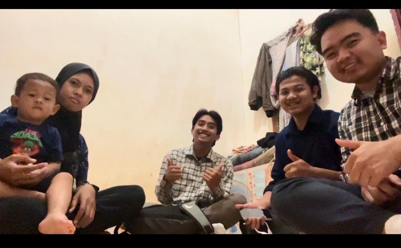 Kunjungan pertama ke hunian ibu fatimah dan adik zaka