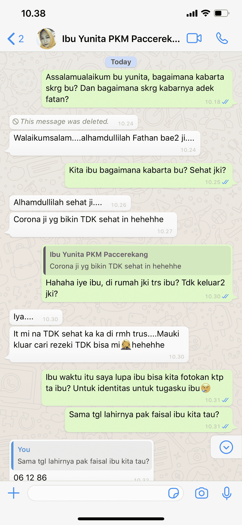Follow up Ibu Yunita dan Adek Fatan