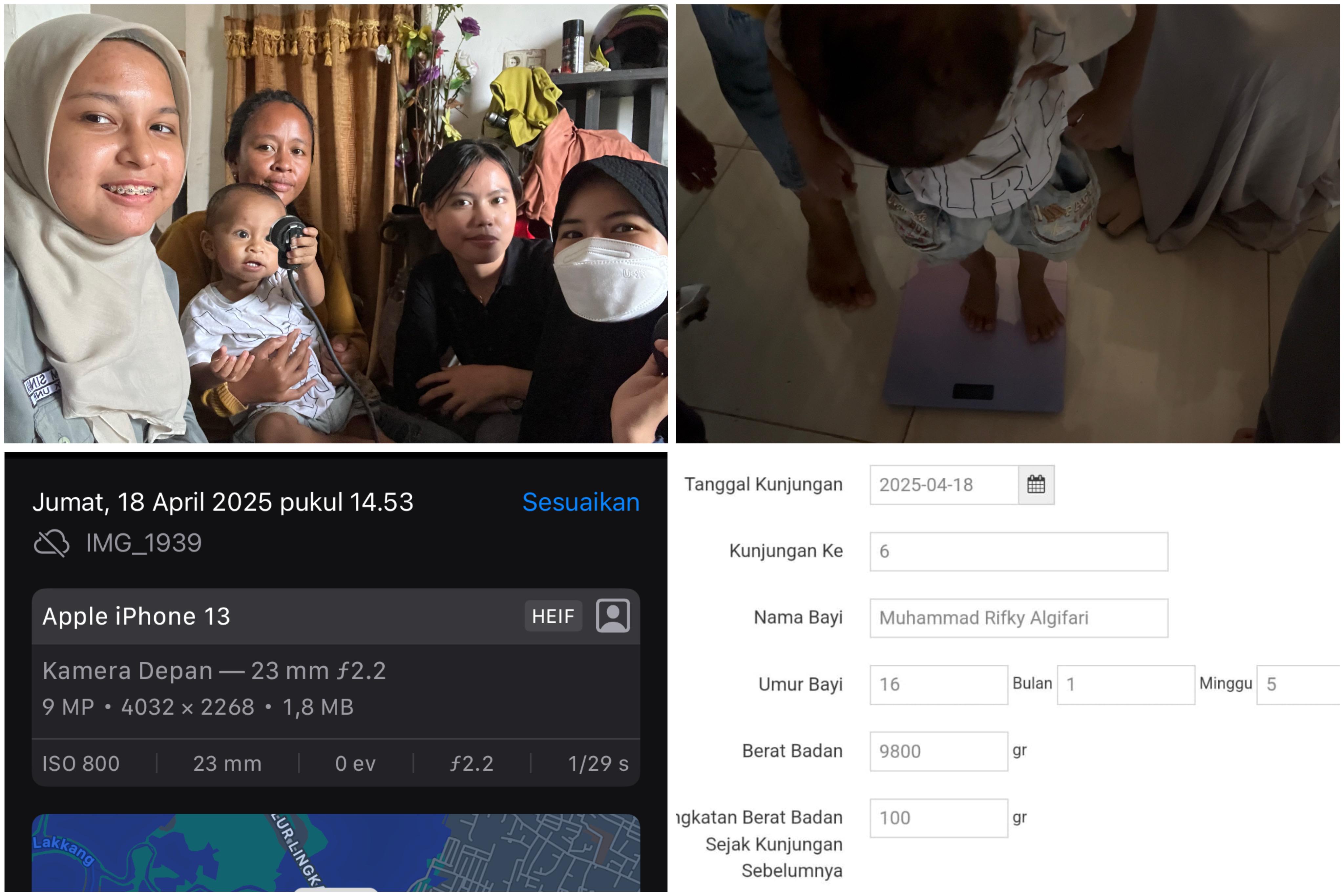 Kunjungan ke-6 bersama ibu amalia dan Adik Rifky (18 April 2025)
