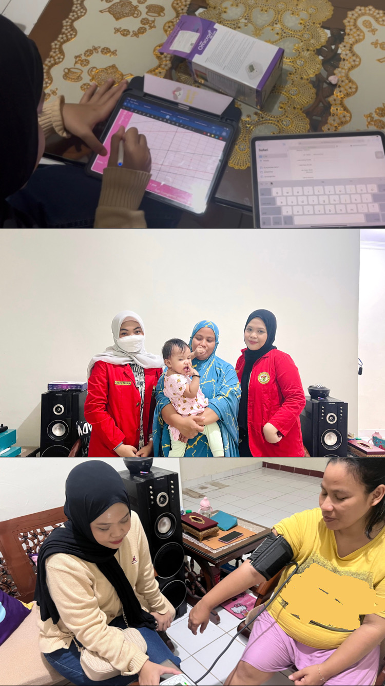 Kunjungan ke enam bersama ibu sakriani dan adek yasmin yara