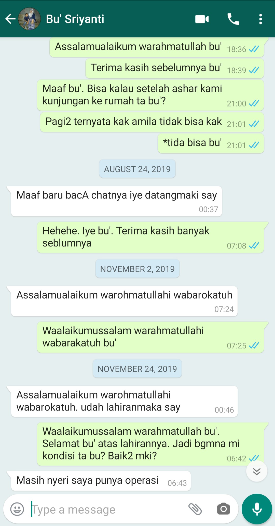 persiapan kelahiran bayi khumairah