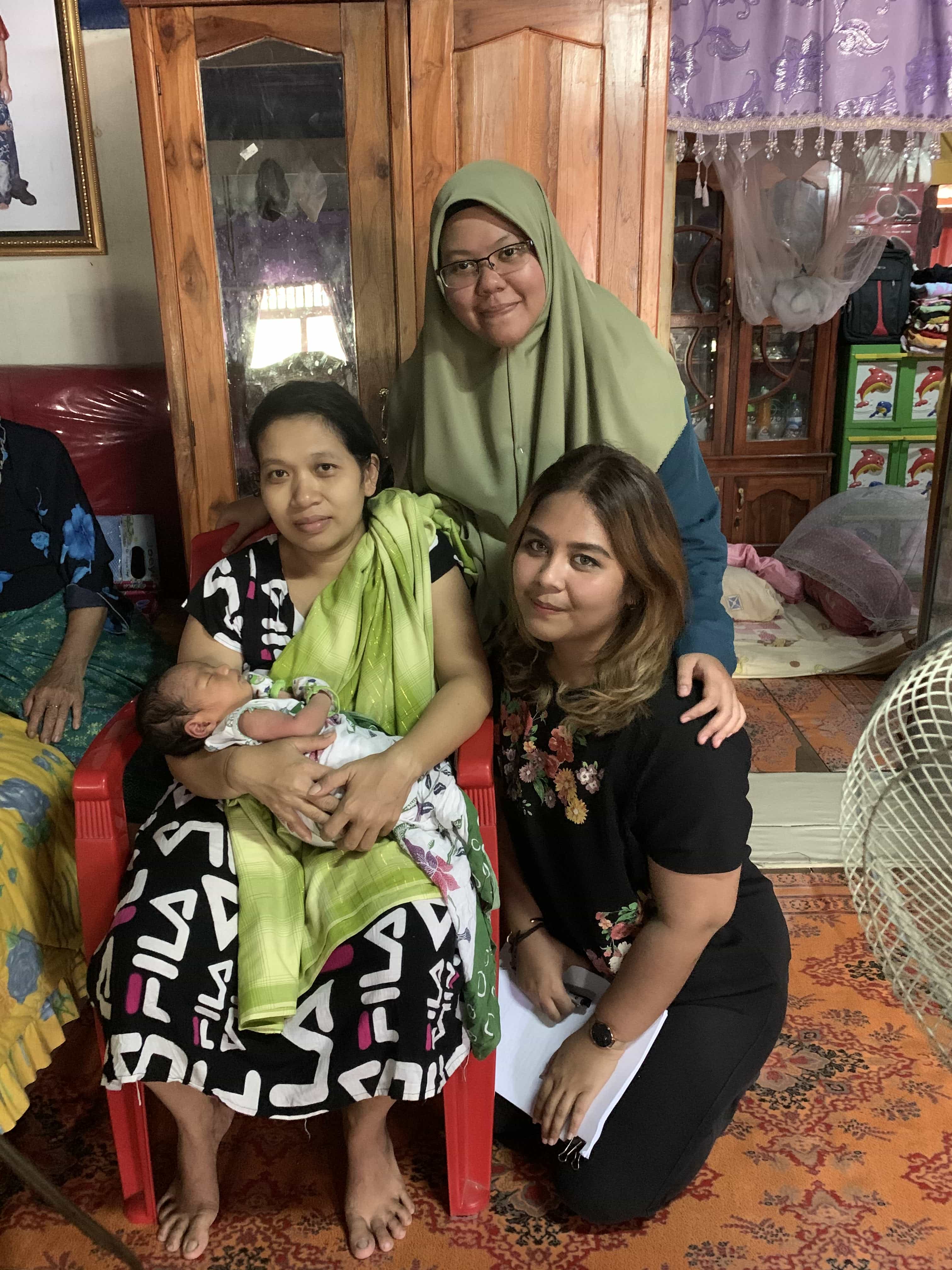 Kunjungan ketiga bersama Ibu Sariwati dan Adik Rafa