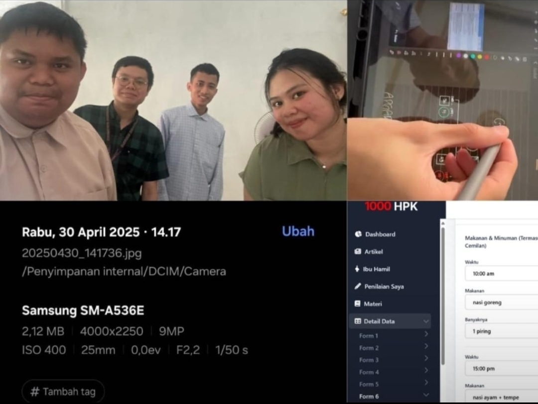 Kunjungan ke 3 pada Tanggal  (30 April 2025) dengan ibu Linda 