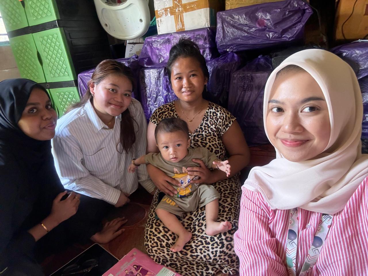 Kunjungan ke-4 bertemu dengan ibu putri dan bayi rifki (7 Maret 2025)