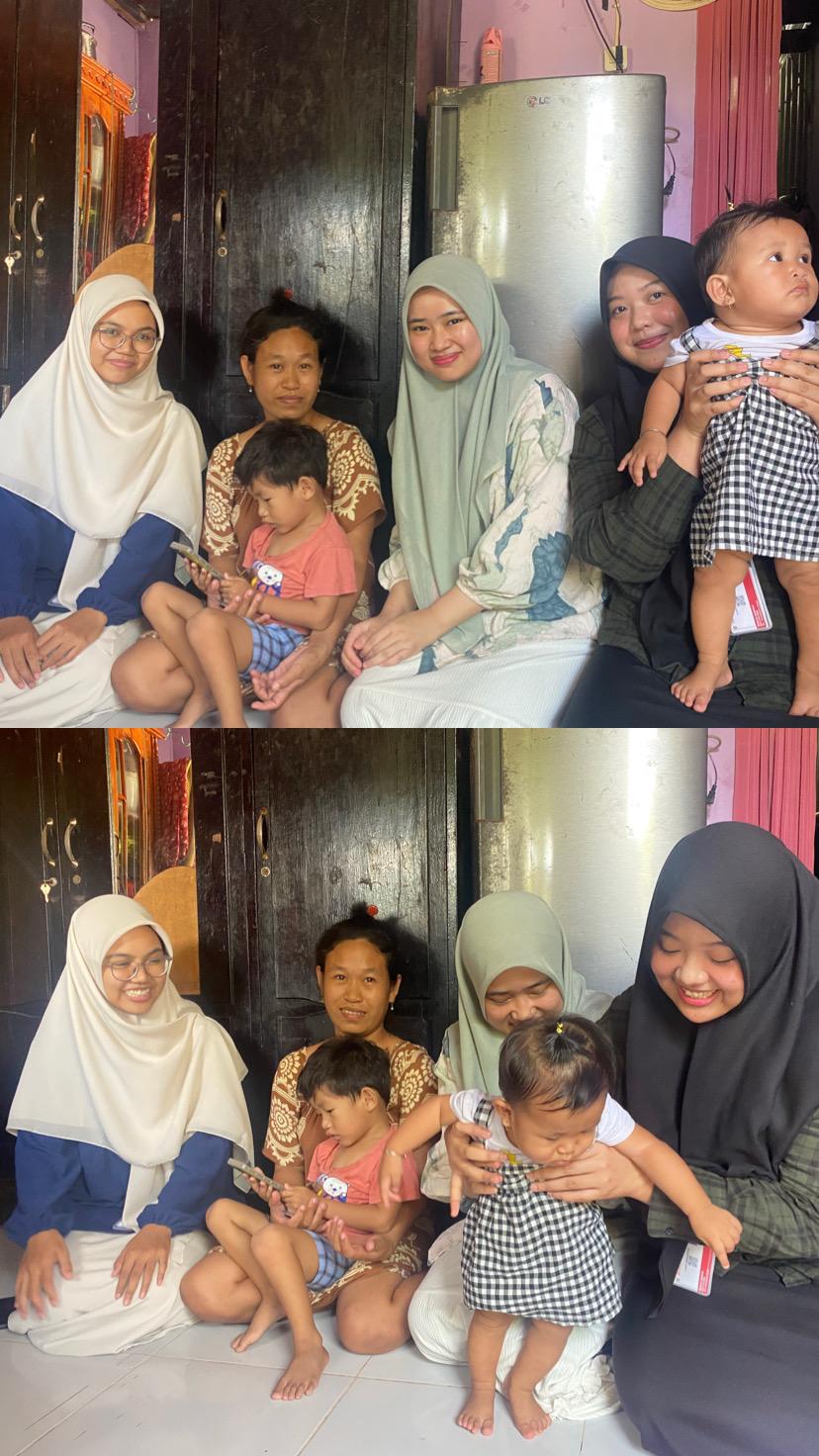 KUNJUNGAN PERTAMA BERSAMA IBU YULIANTI DAN ADEK FANY