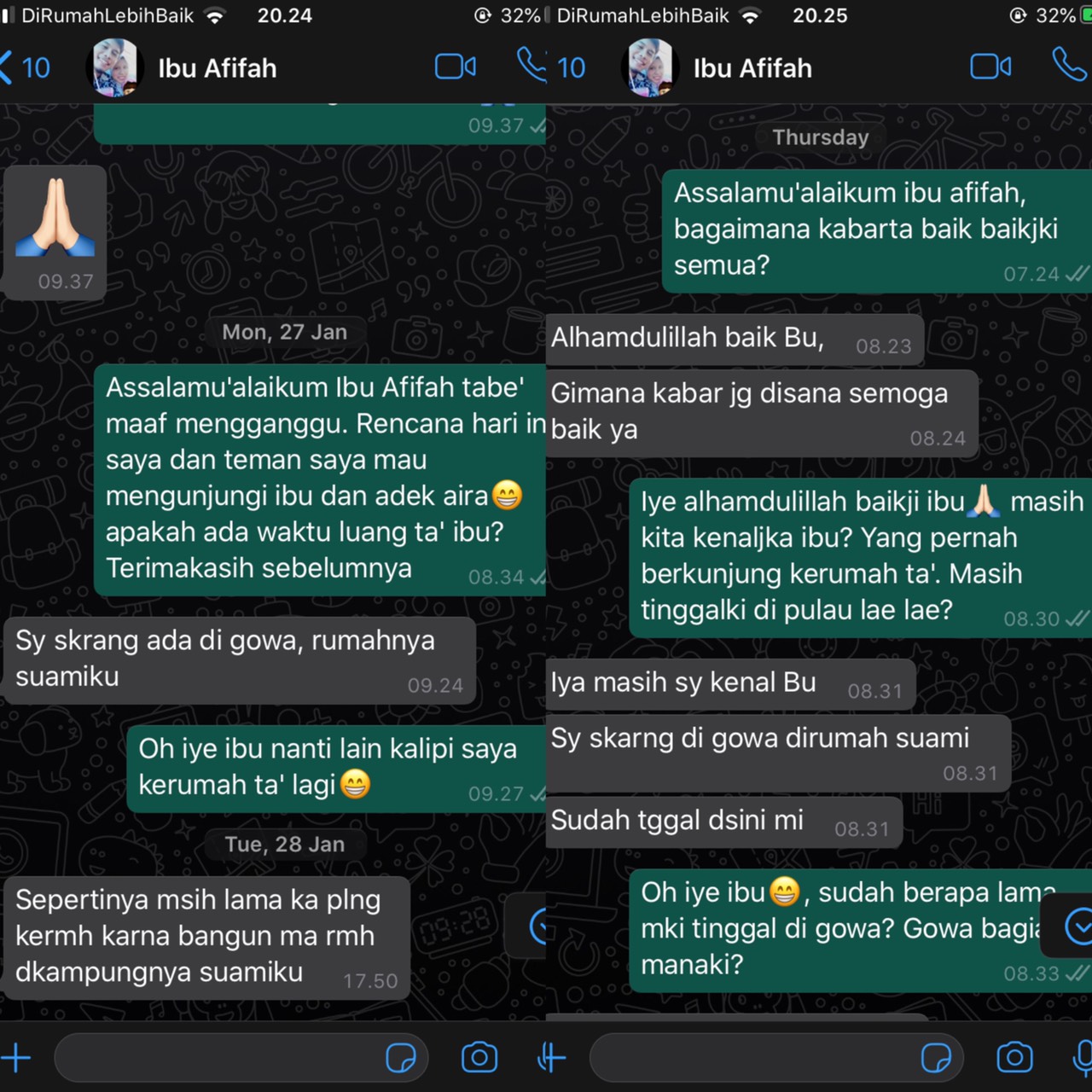 Ibu Afifah Pindah Rumah