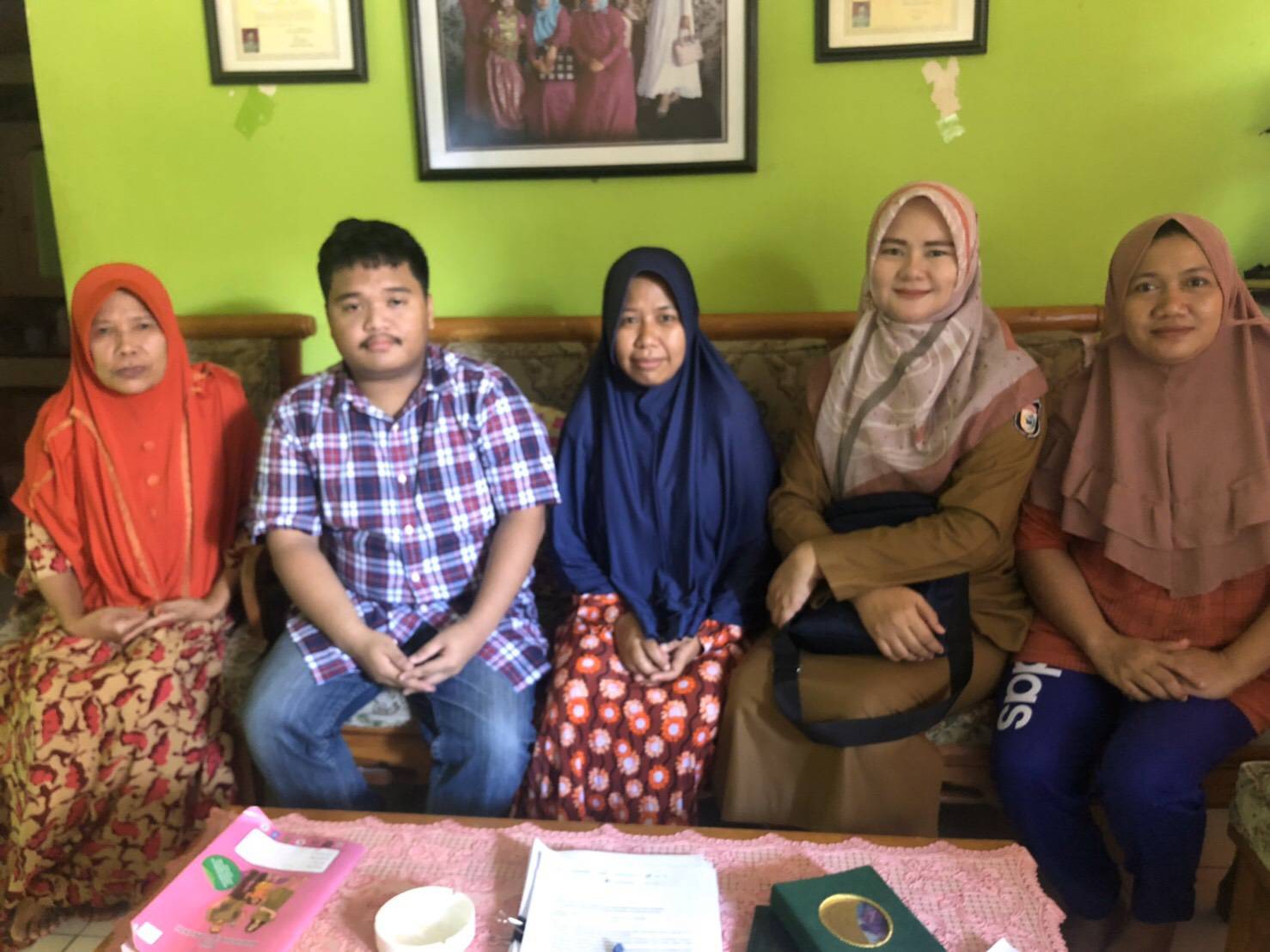 Kunjungan perdana ibu Indriani