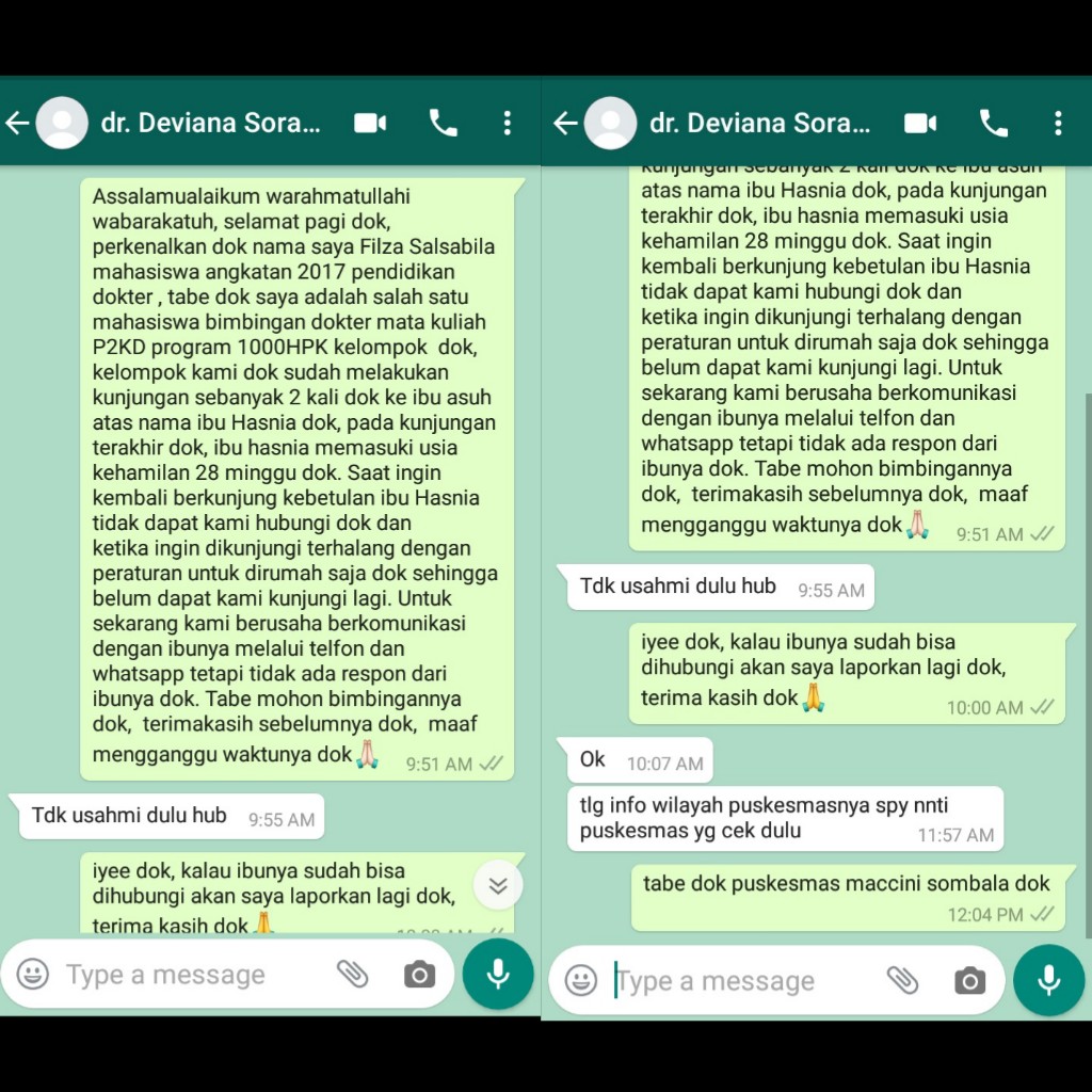 Konsultasi dengan Pembimbing 