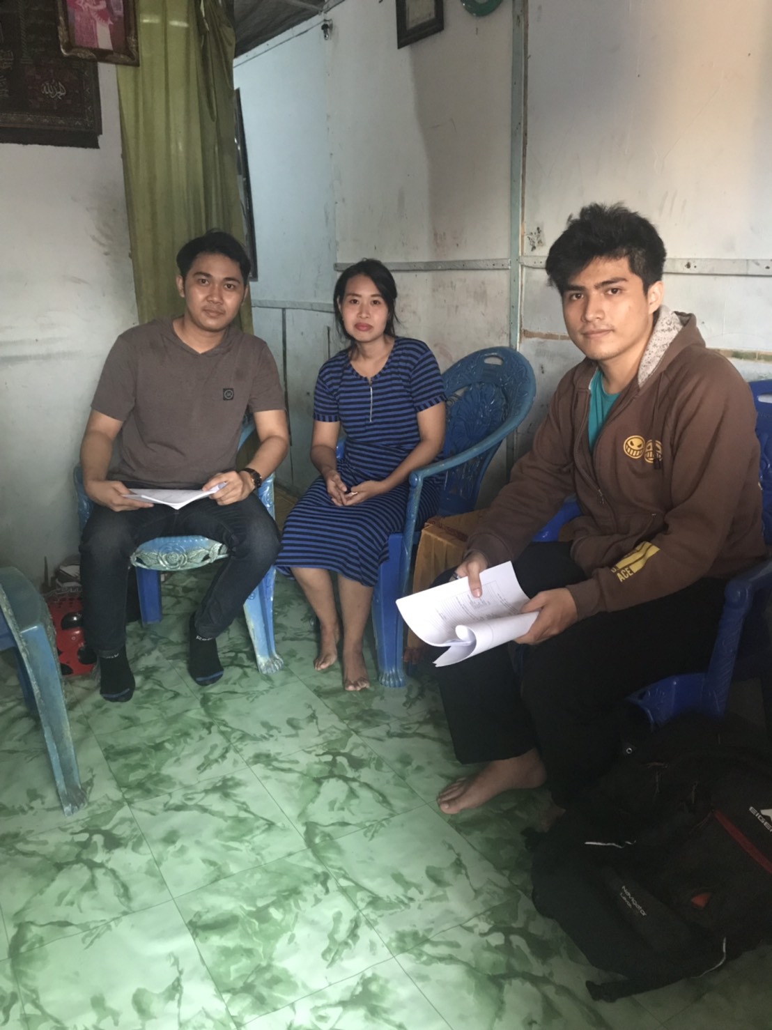 Kunjungan pertama ke rumah ibu Rita Purnamasari