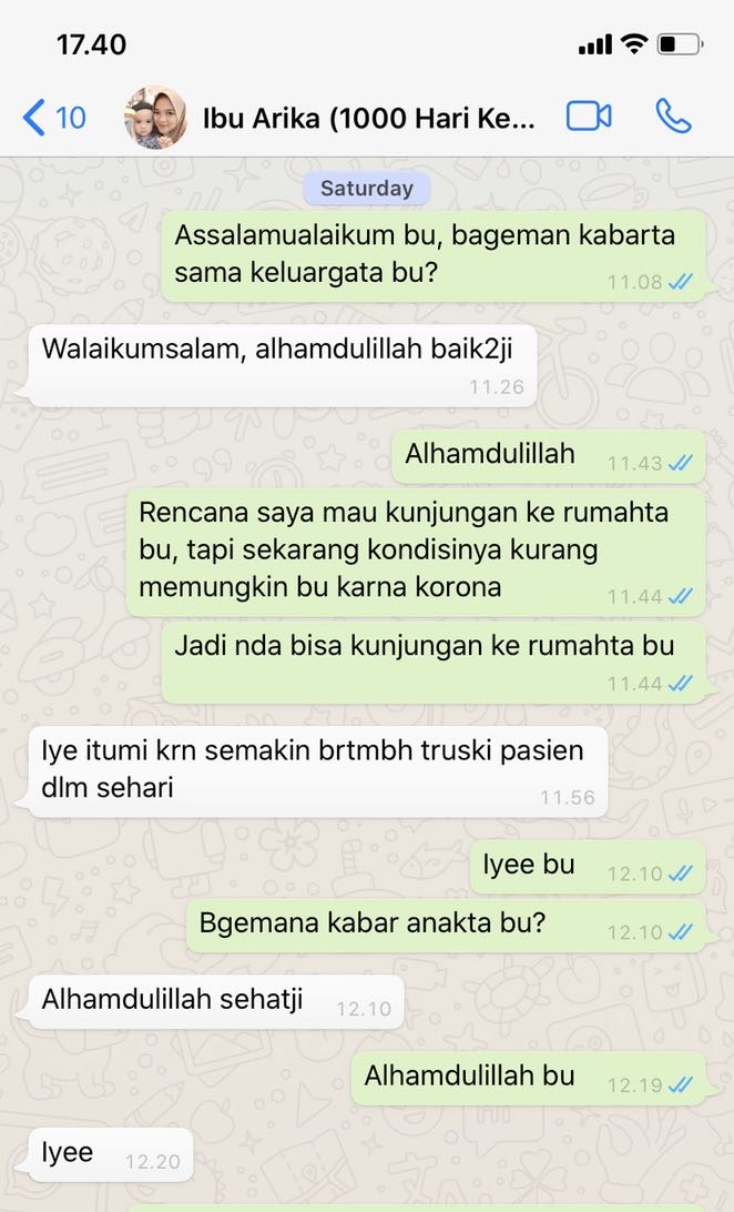 Follow up ibu arika dan bayi sitti maryam