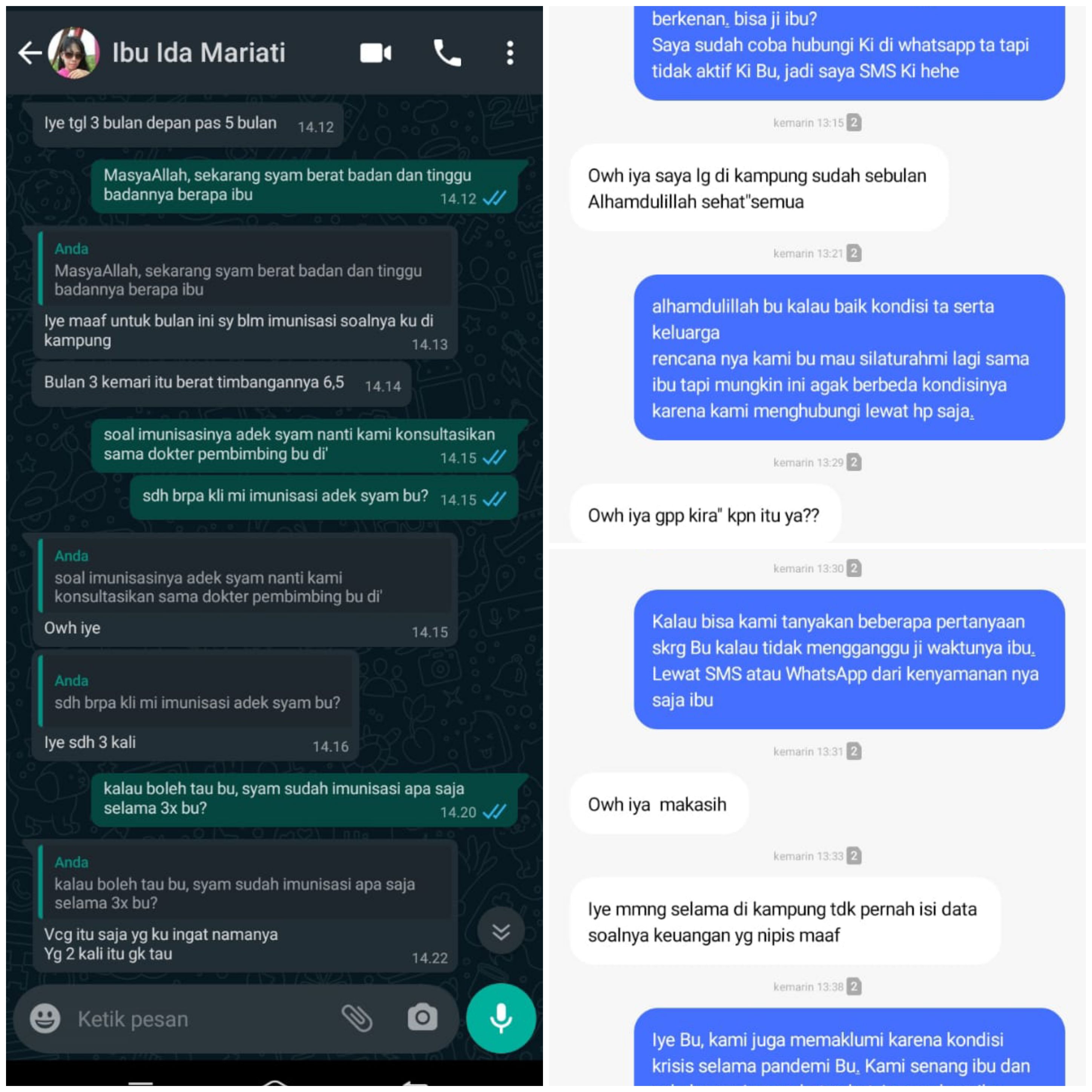 Kabar Ibu Ida Mariati, Adik Syam dan Keluarga ditengah pandemi Covid 19