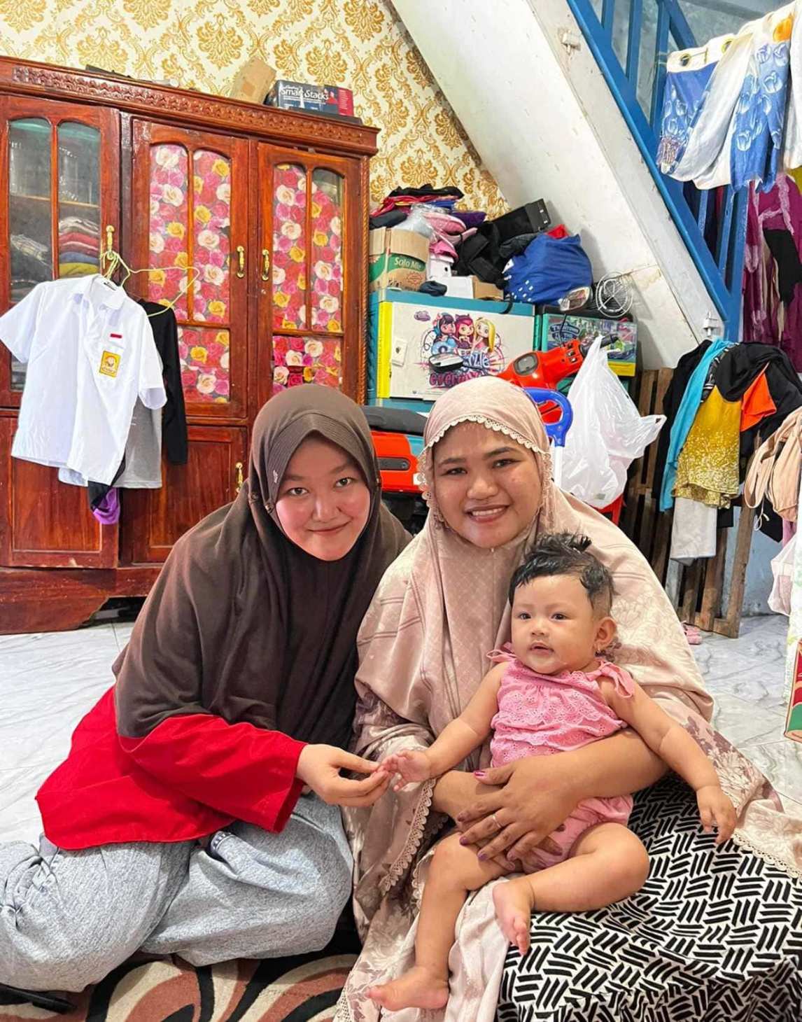 KUNJUNGAN PERTAMA KEPADA IBU NURUL AFIAT, MELIHAT PERKEMBANGAN ADZKIA YANG SUDAH BERUMUR 5 BULAN
