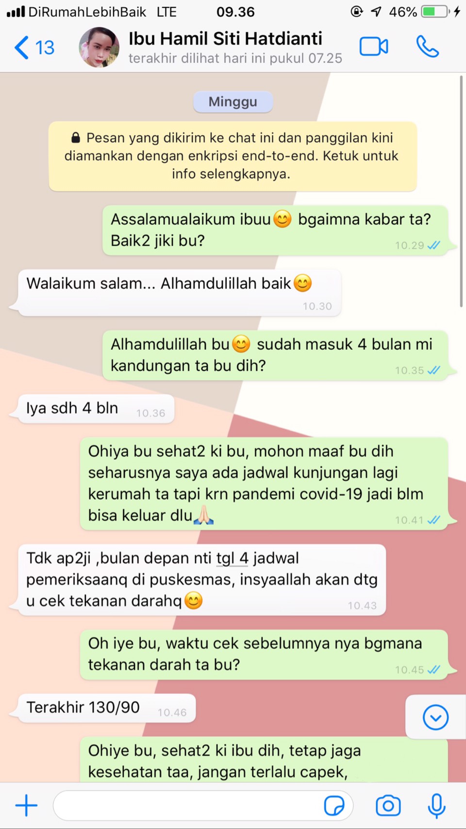 FOLLOW UP IBU SITI HARDIANTI
