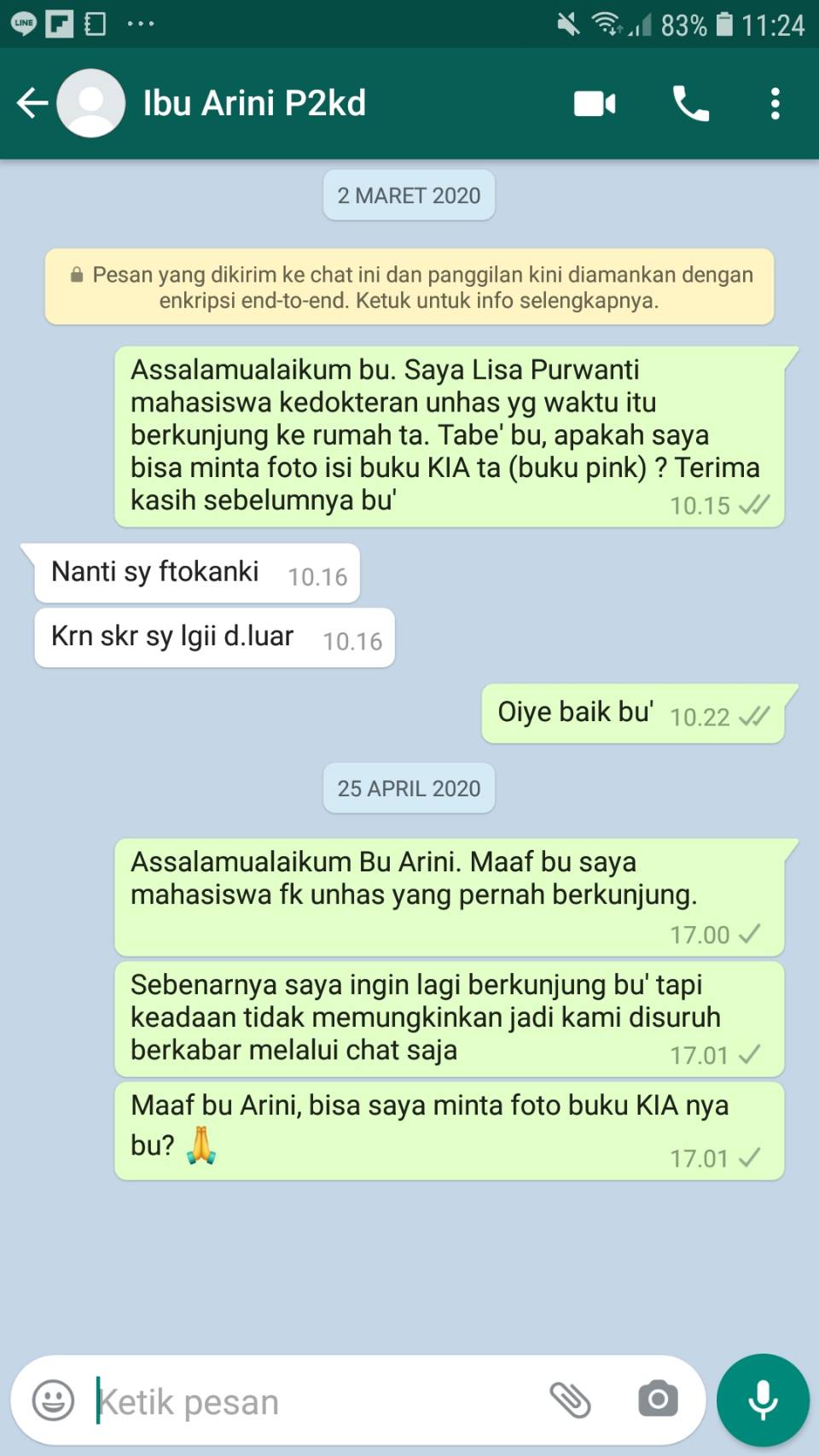 Kabar Ibu Arini