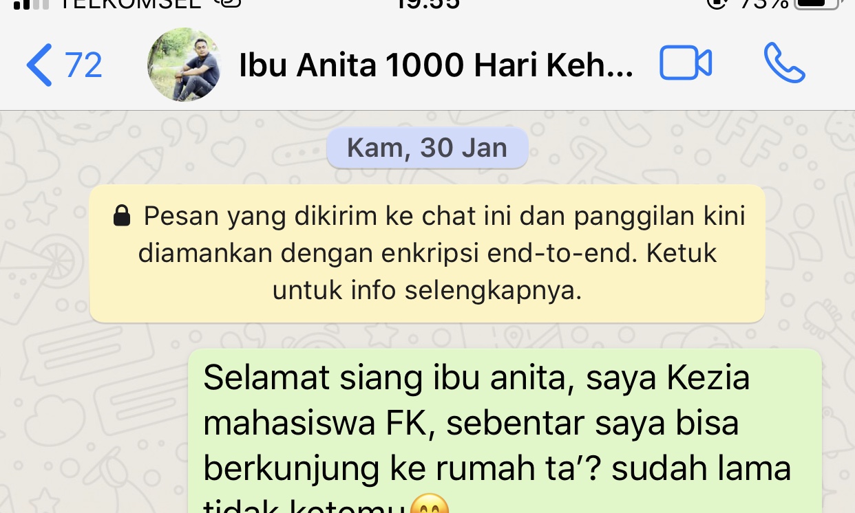 Kunjungan kedua menemui adek Alfin