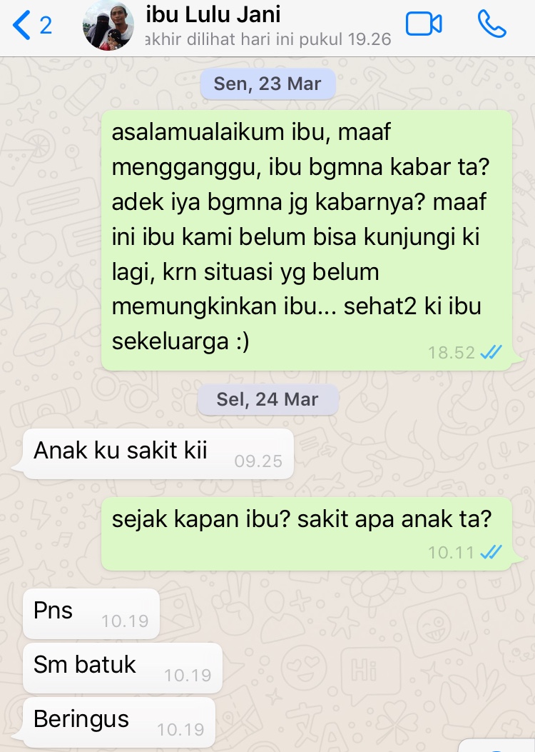 Kabar dari Ibu Lulu