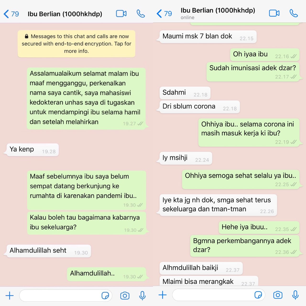 Kondisi Ibu Berlian dan Adik Dzar