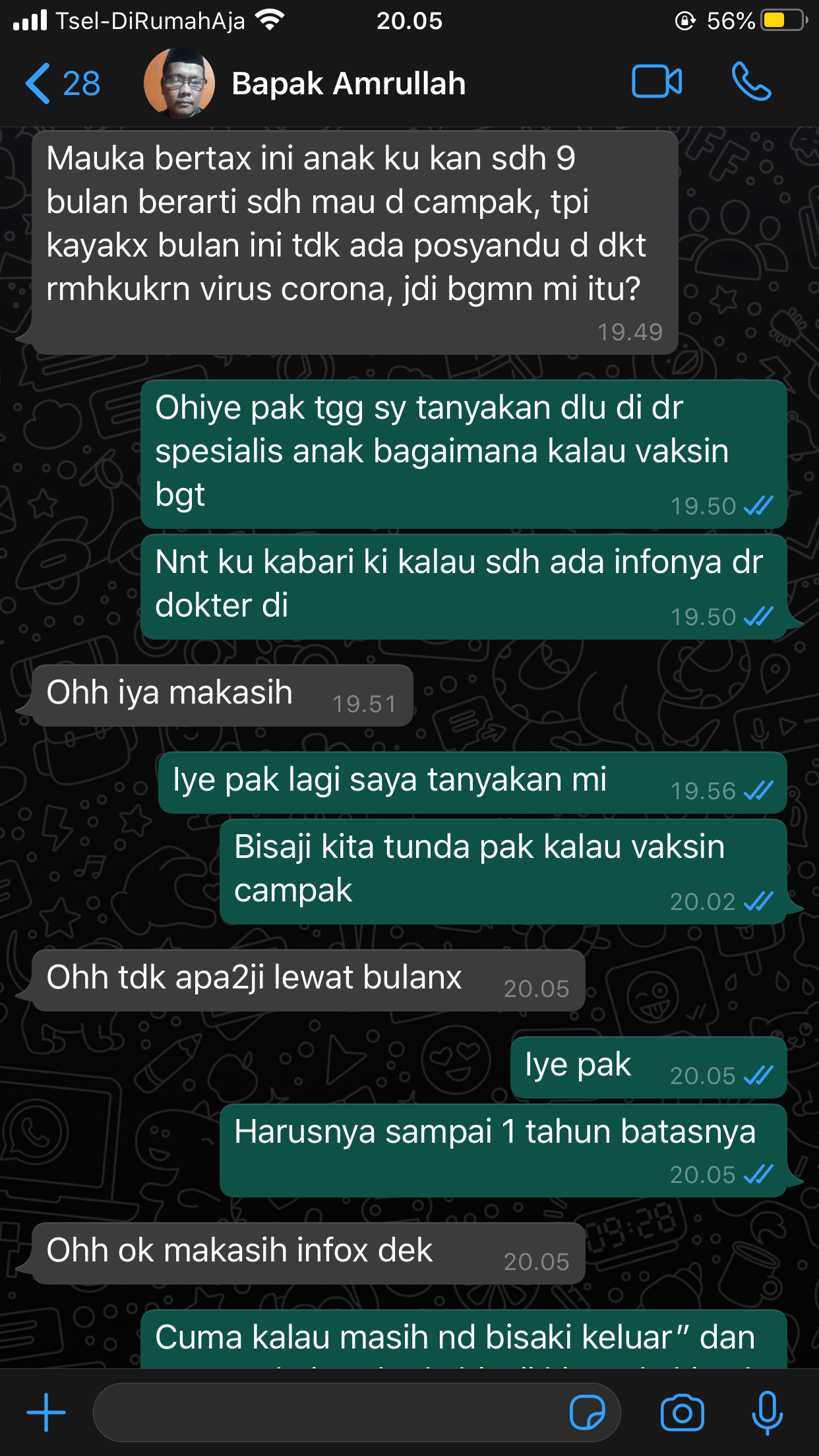 Penundaan Vaksin Campak Adik Arya