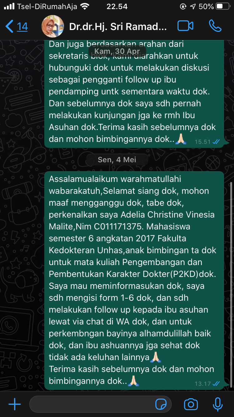 Diskusi dengan Dosen Pembimbing