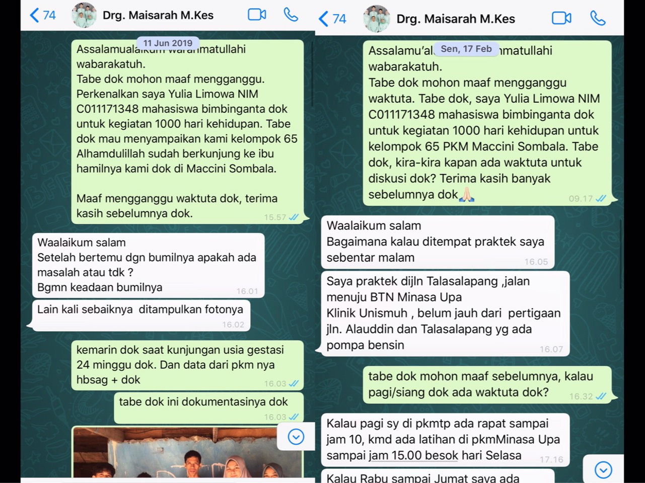 Diskusi Bersama Dokter Pembimbing 