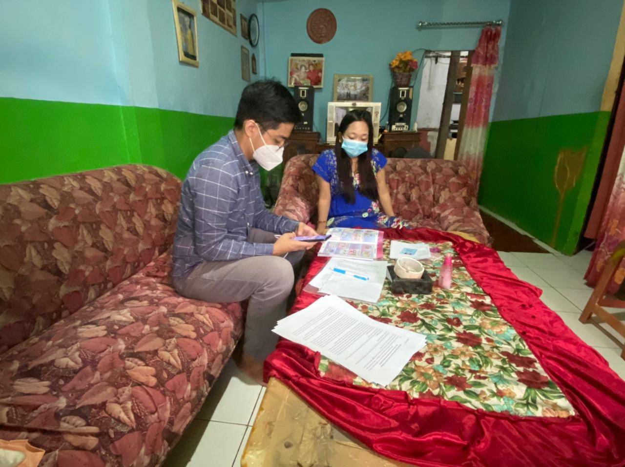 Kunjungan pertama Program 1000 Hari Awal Kehidupan dengan Ibu Srianti