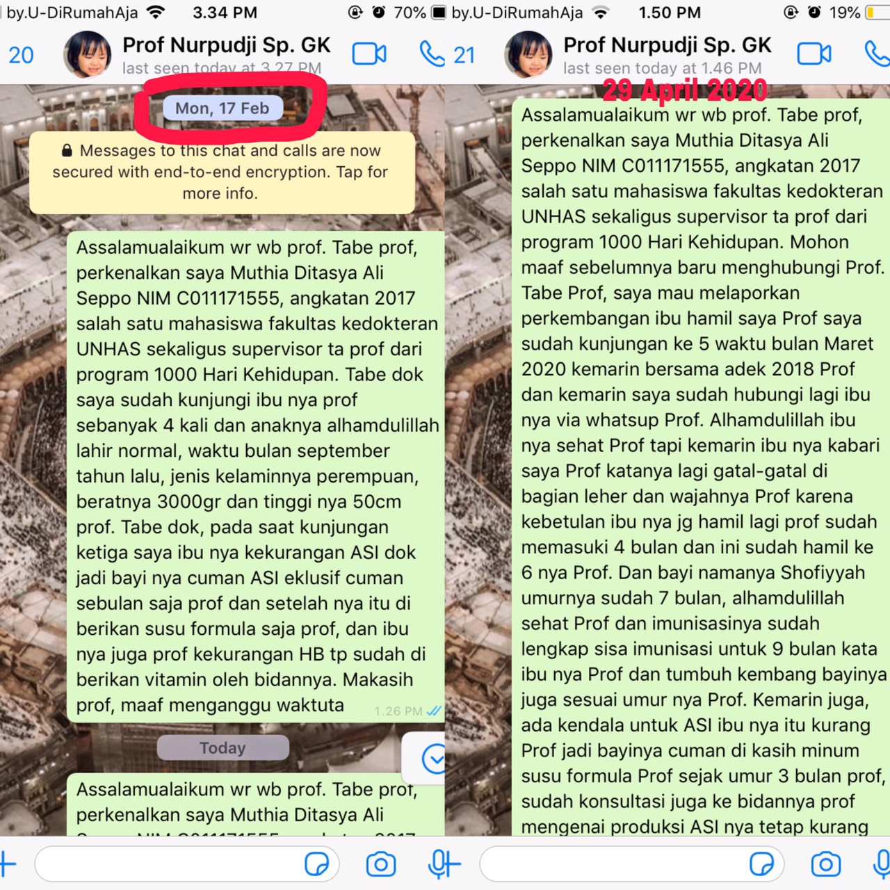 Konfirmasi ke Pembimbing