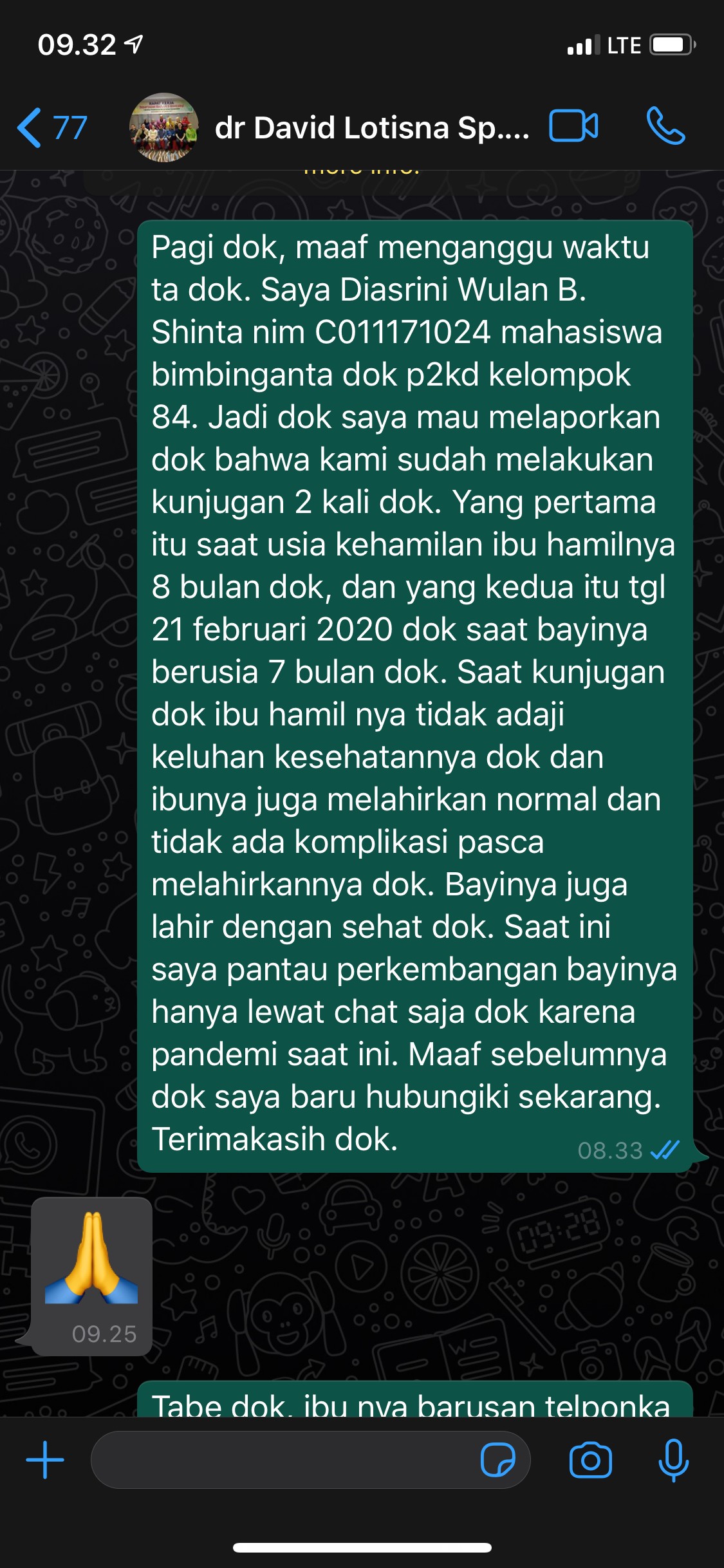Pelaporan Hasil Follow up