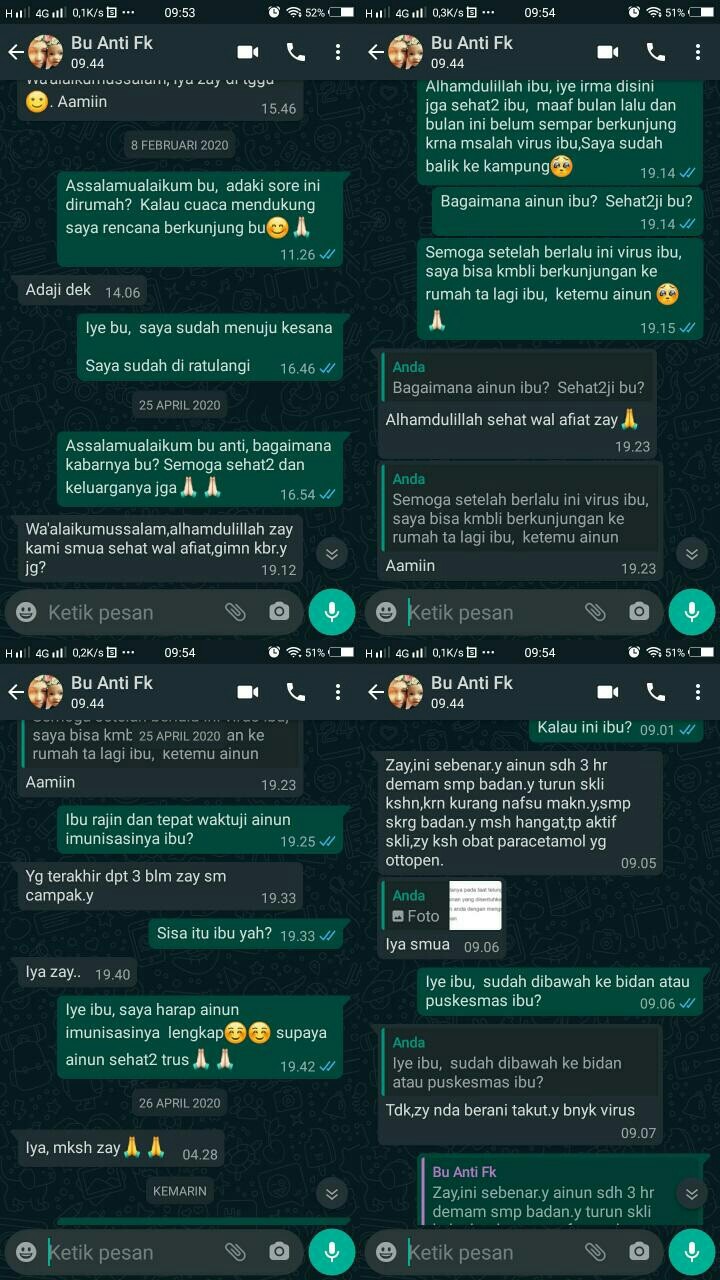 Follow up kabar Ibu Anti dan Adik Ainun