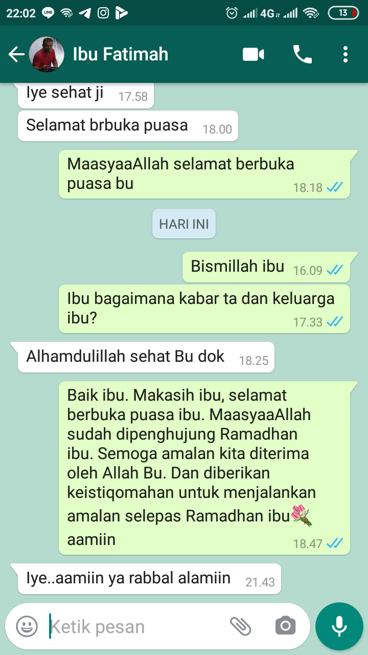 Kabar di penghujung Ramadhan. 