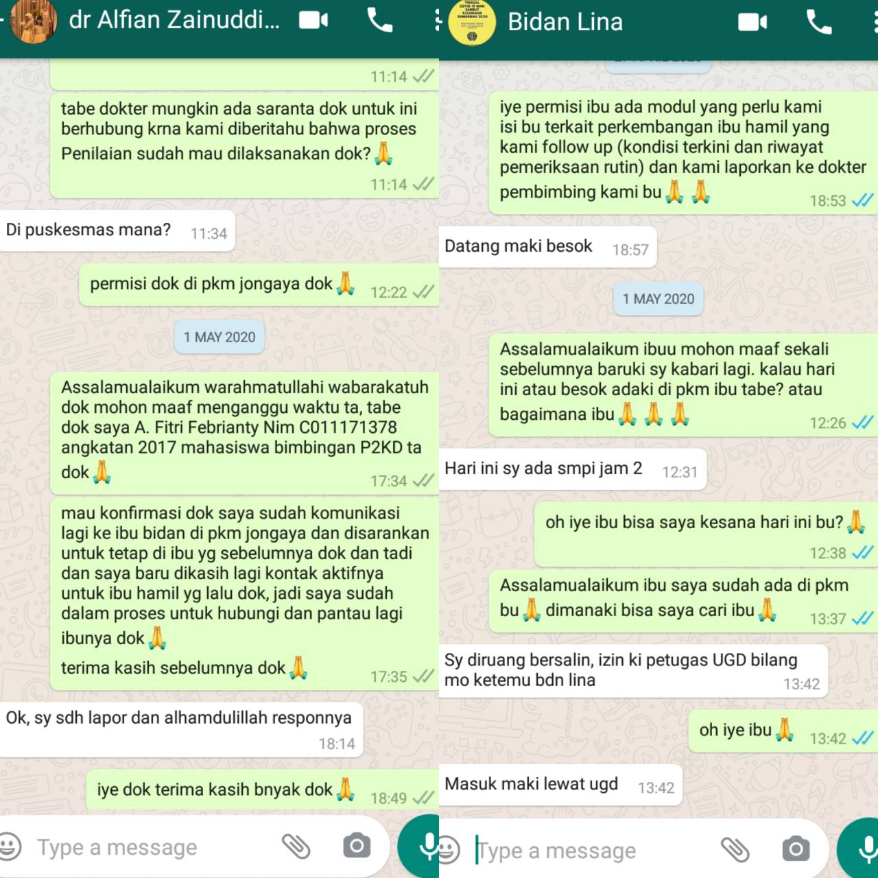 Rencana pemantauan lanjutan dan hasil diskusi bersama pembimbing