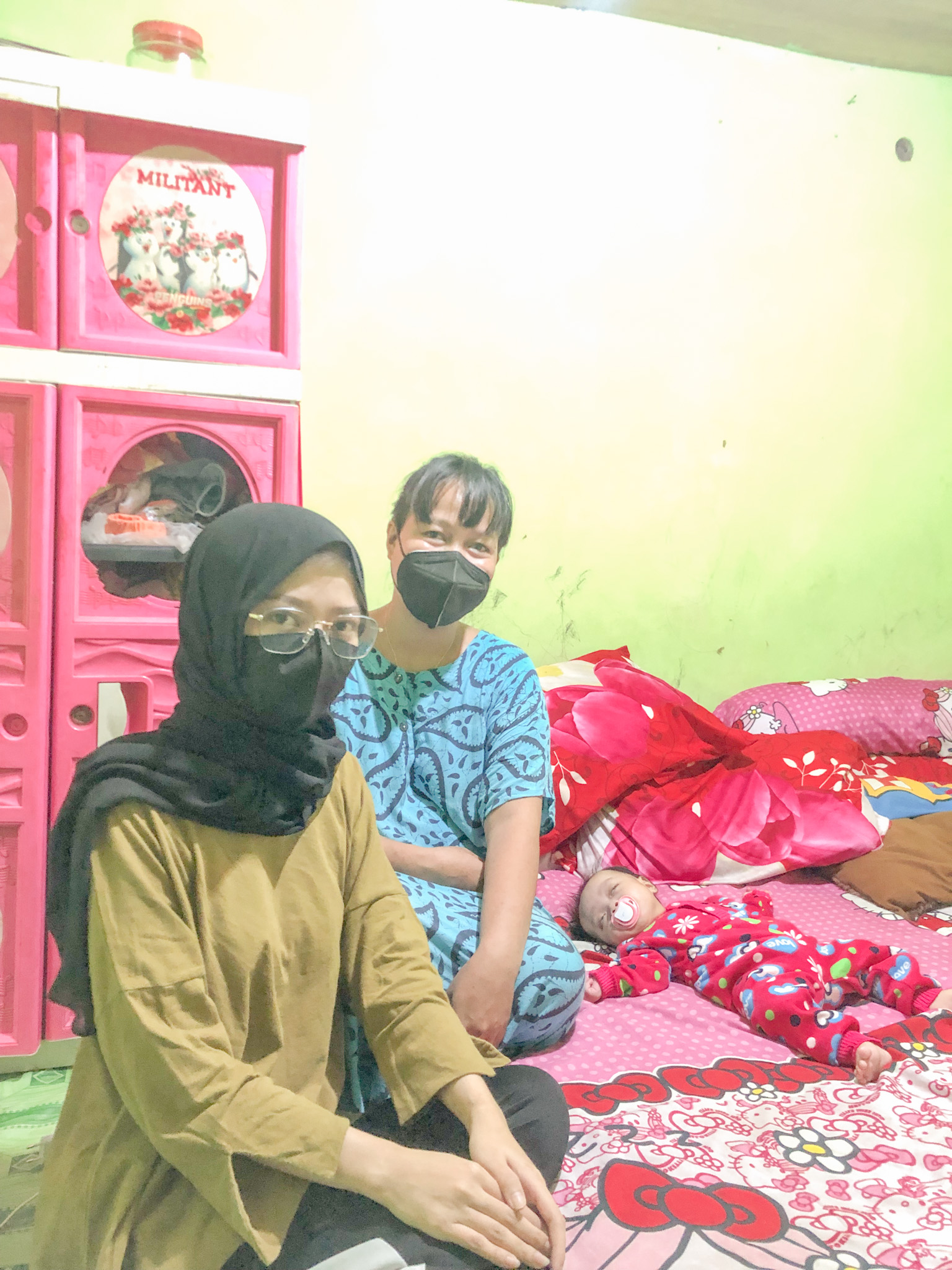 Kunjungan Kedua di Kediaman Ibu Ulfa dan pertama kali bertemu dengan adek Nur Aisyah.