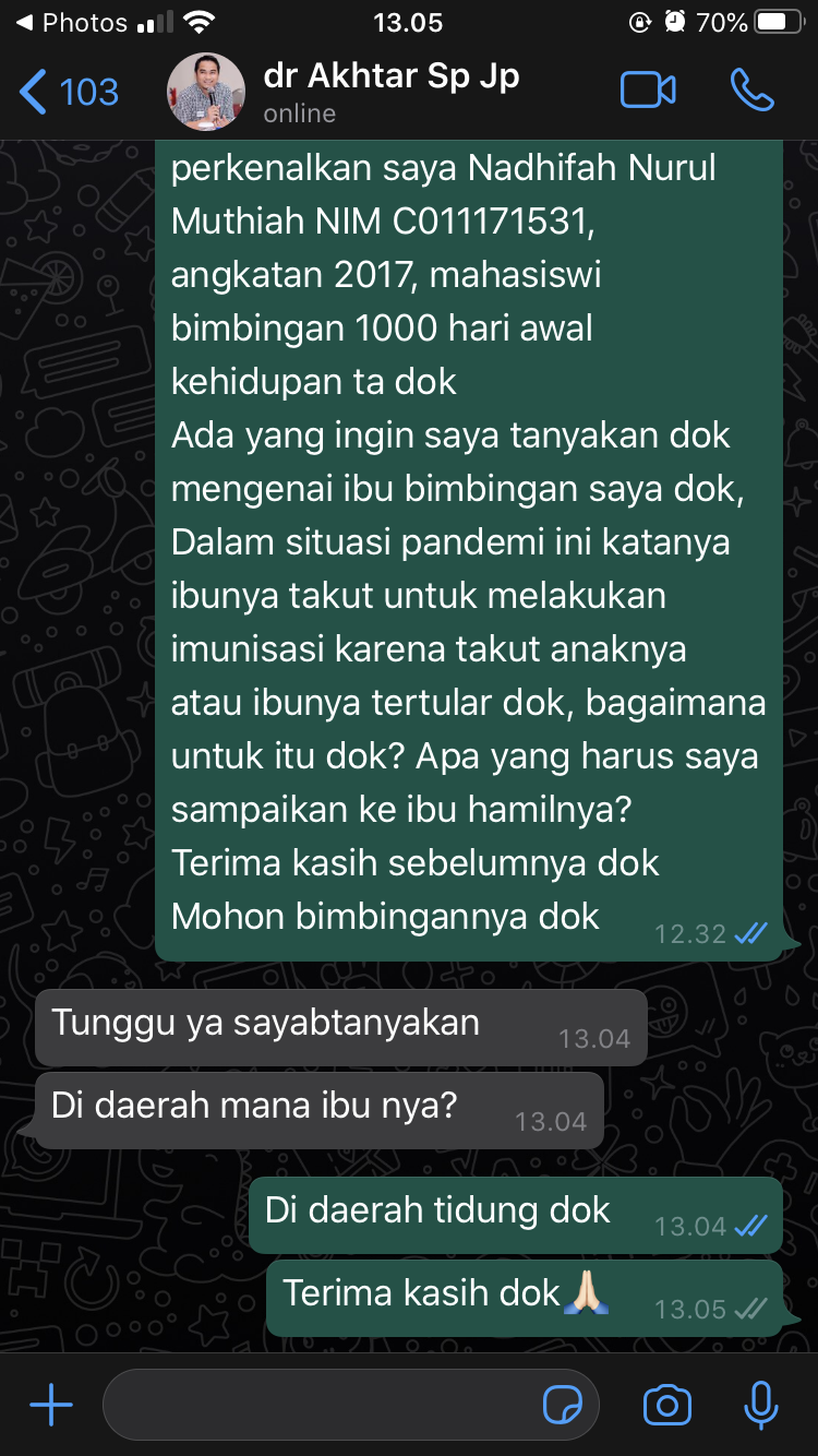 diskusi dengan dr pembimbing