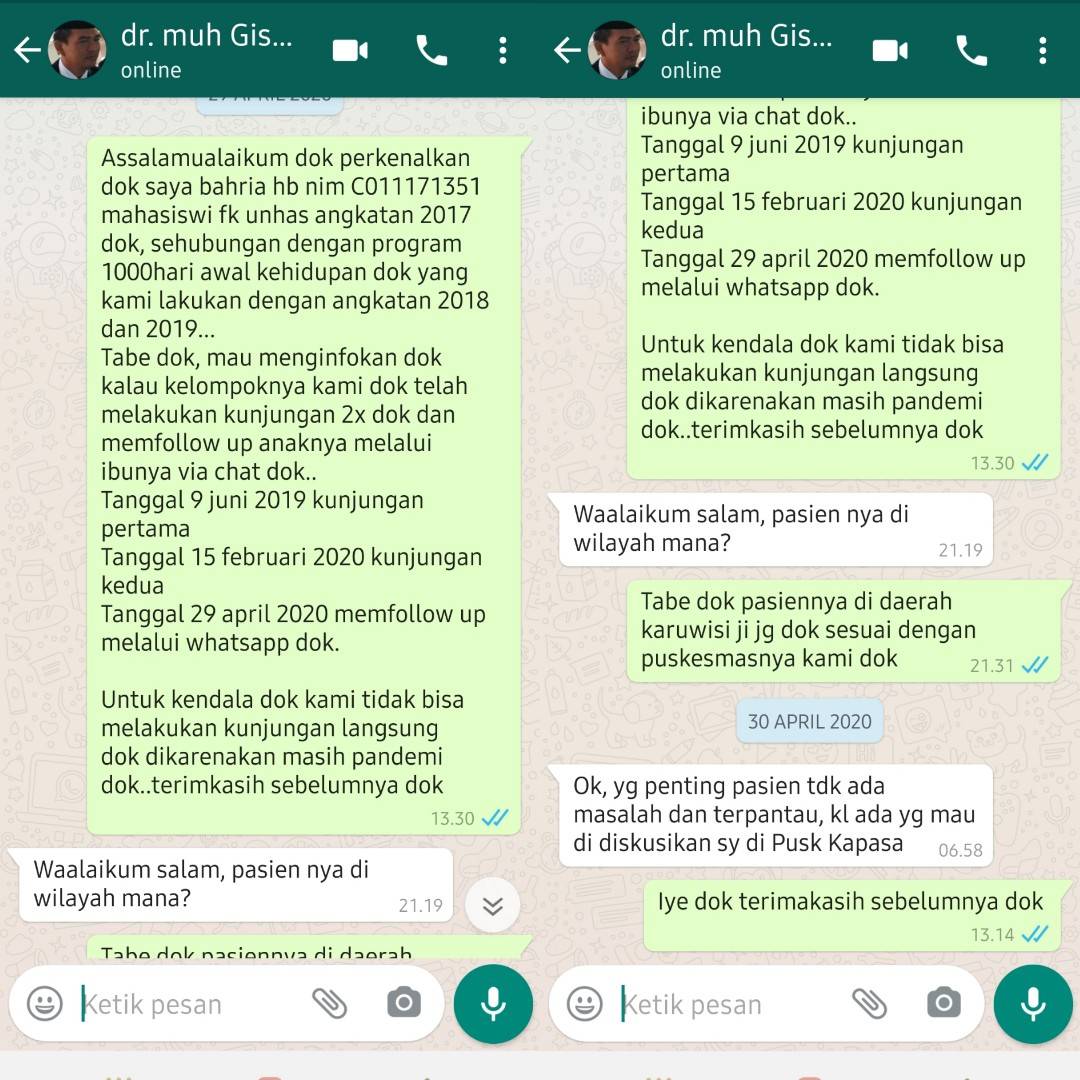 Melaporkan Hasil Follow Up Ke Dokter Pembimbing 