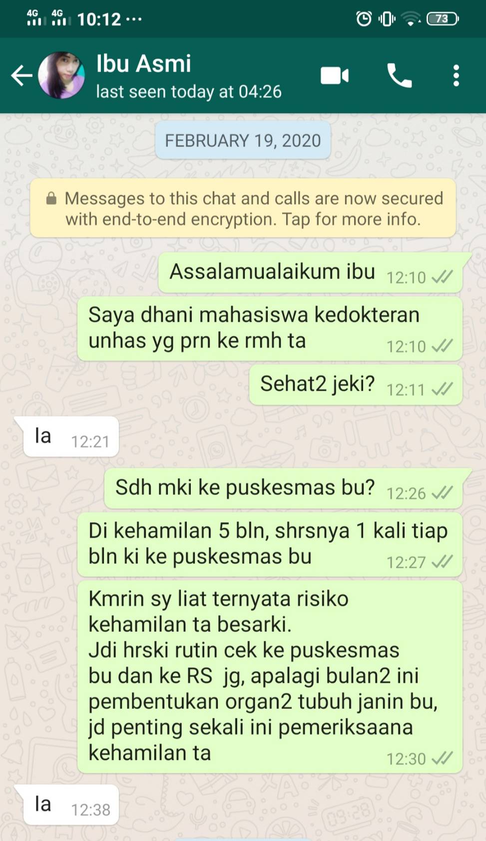 Pemantauan Ibu Hamil lewat WA