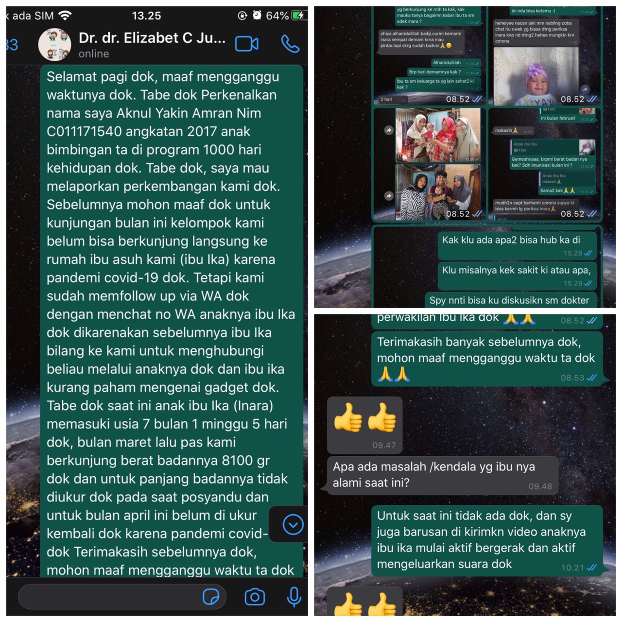 Diskusi bersama dokter pembimbing