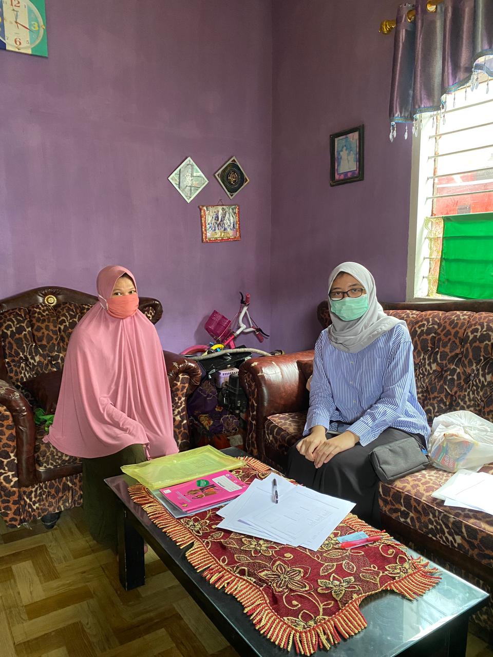 Kunjungan Pertama Program 1000 Hari Pertama Kehidupan di Kediaman Ibu Marhumi